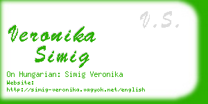 veronika simig business card